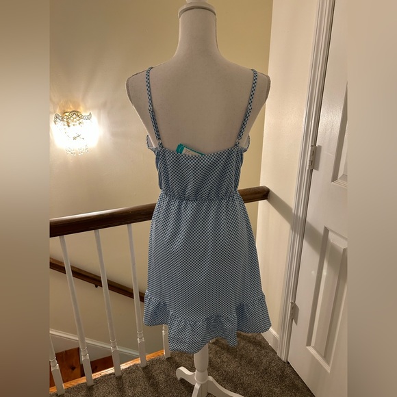 Kaileigh Sleeveless Gingham Wrap Dress NWT!! - Picture 13 of 16